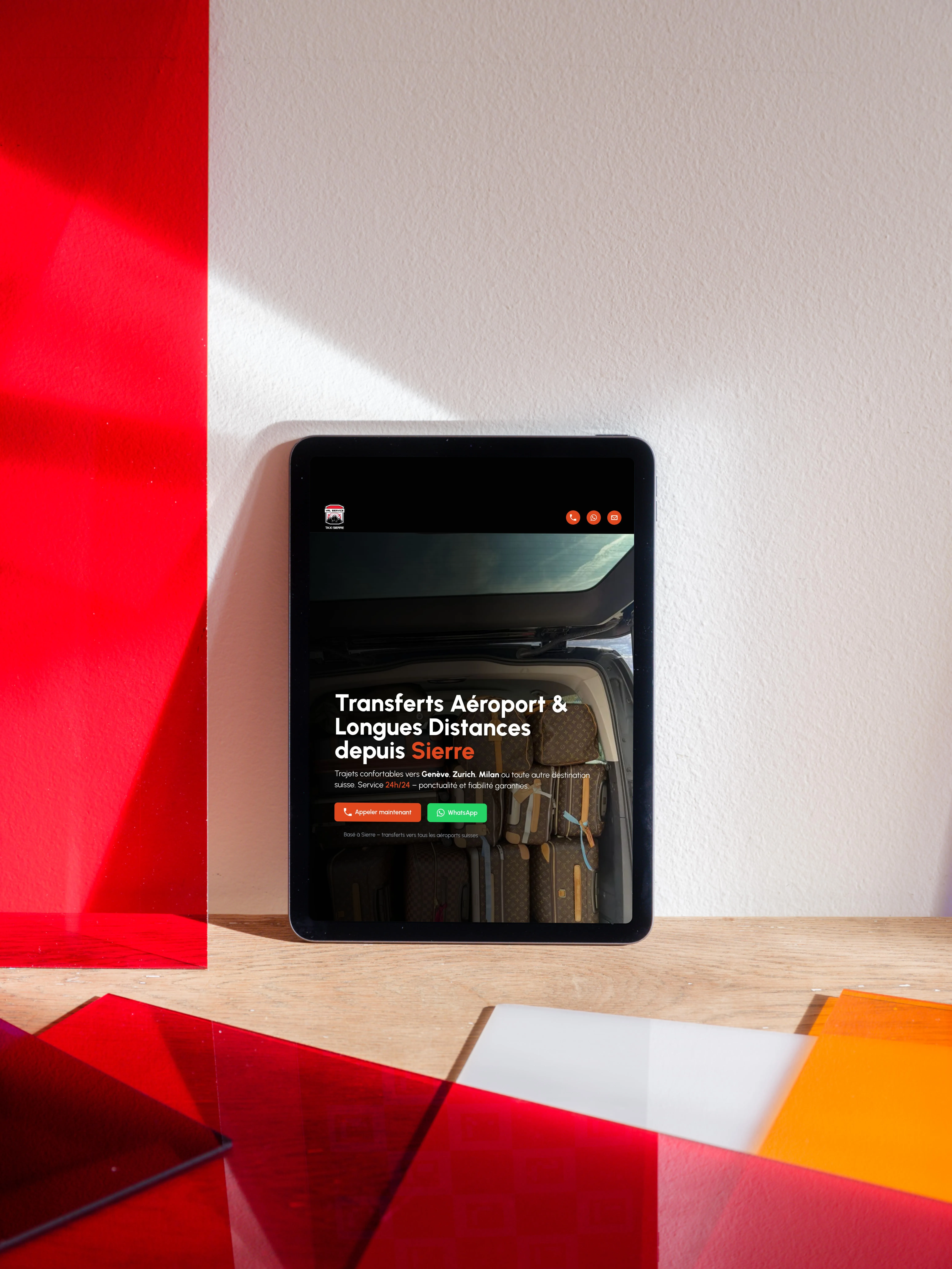 Taxi Sierre - Site vitrine trilingue